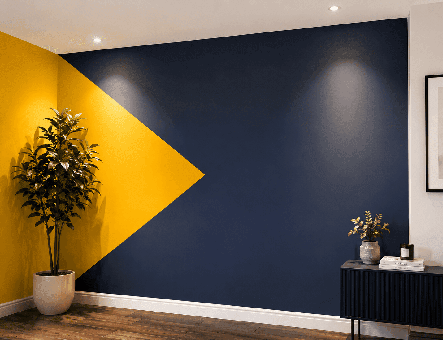 Decorative wall design and panelling by Sean & Mo