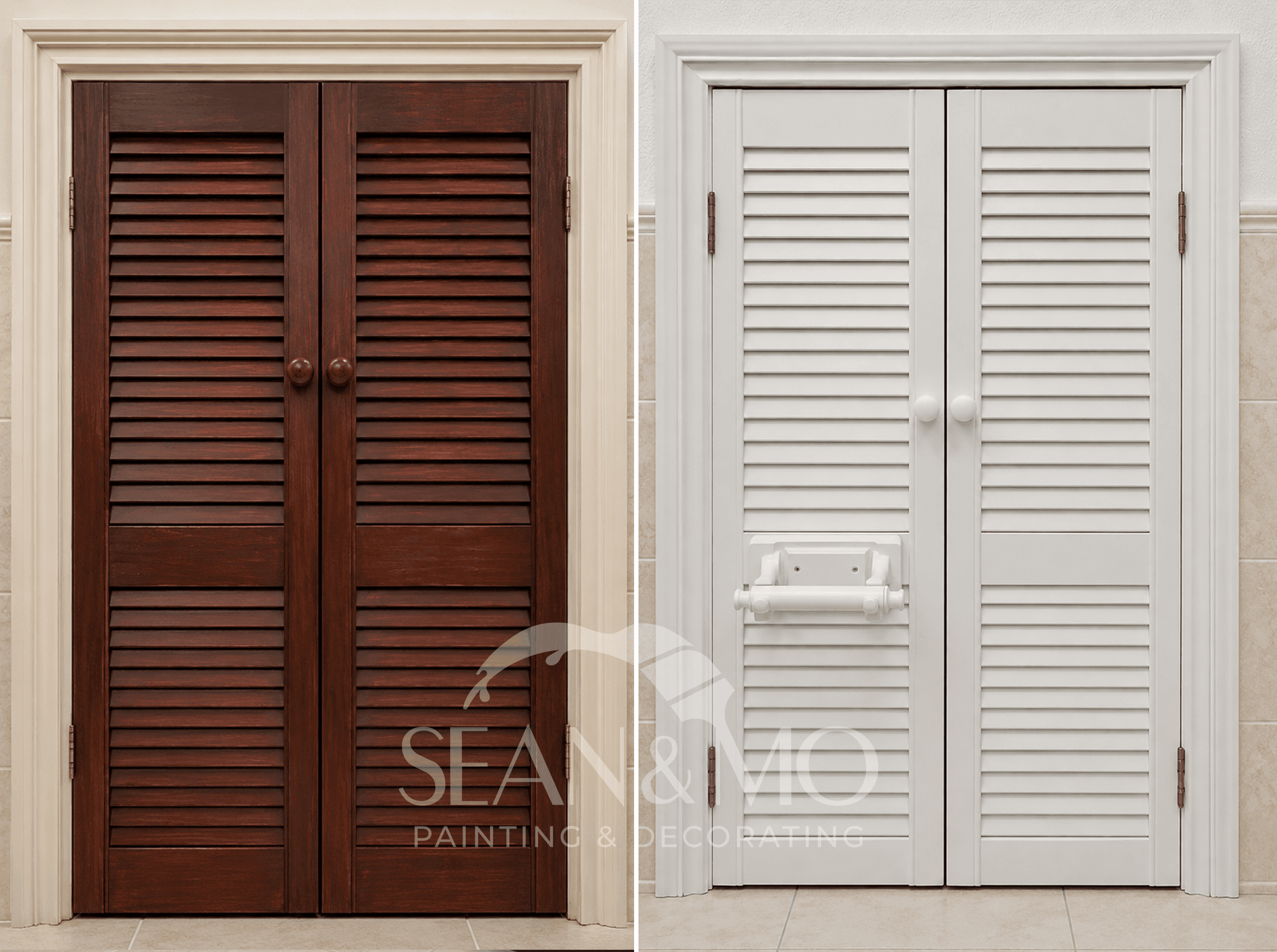 Sprayed joinery and cabinet finish by Sean & Mo